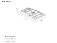 Gaskookplaat fisher & paykel cg905dngx1 - afbeelding 6 van  8