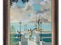 Gaston bogaert (1918-2008), 'l'embarquement pour cythere', oil on unalit 93 x 72 cm. (36.60 x 28.35 in.), frame: 116 x 97 cm. (45.67 x 38.18 in.) - afbeelding 2 van  7