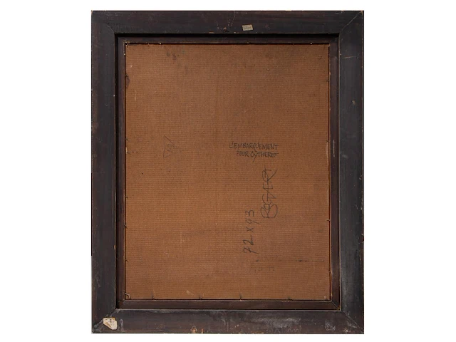 Gaston bogaert (1918-2008), 'l'embarquement pour cythere', oil on unalit 93 x 72 cm. (36.60 x 28.35 in.), frame: 116 x 97 cm. (45.67 x 38.18 in.) - afbeelding 3 van  7