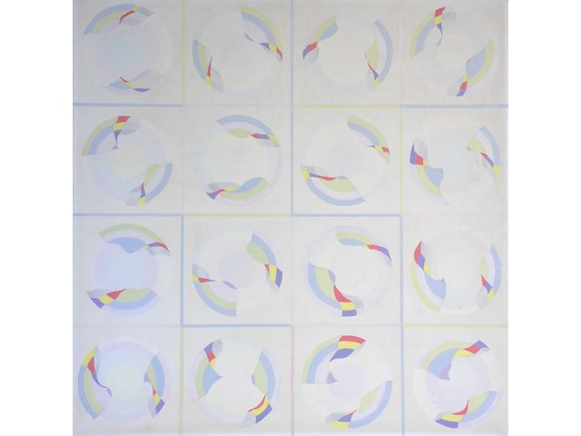 Gaston bogaerts - variations - olie op doek - 80x80 cm - afbeelding 1 van  8