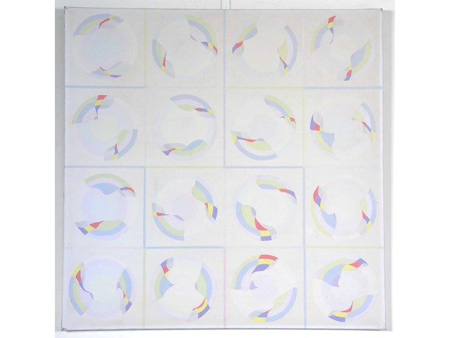 Gaston bogaerts - variations - olie op doek - 80x80 cm - afbeelding 2 van  8