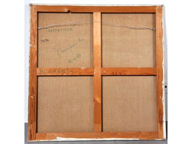 Gaston bogaerts - variations - olie op doek - 80x80 cm - afbeelding 8 van  8