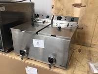 Gastro hero 2x 10l friteuse - afbeelding 2 van  5