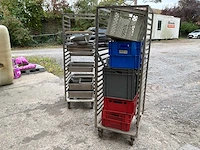 Gastro-ladders/kasten op wielen servies - afbeelding 5 van  5