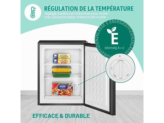 Gb 7236 vrijstaande vriezer 42 l e zwart - afbeelding 3 van  5
