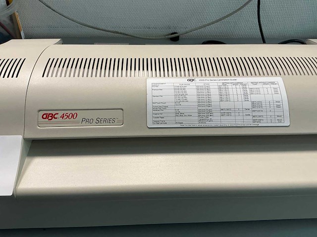Gbc 4500 pro series lamineermachine - afbeelding 4 van  4