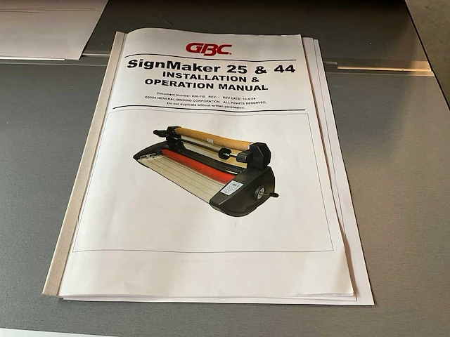 Gbc sign maker 25 lamineermachine - afbeelding 2 van  10