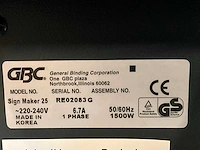 Gbc sign maker 25 lamineermachine - afbeelding 7 van  10