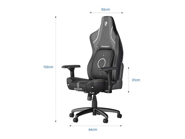 Gc6 multifunctionele gamingstoel met nekkussen - afbeelding 2 van  9