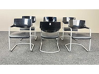 Gdb - - leder - vergaderstoelen (6x) - afbeelding 2 van  3