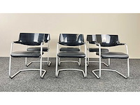 Gdb - - leder - vergaderstoelen (6x) - afbeelding 3 van  3