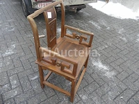 Gebeeldhouwde houten chinese stoel - afbeelding 3 van  3