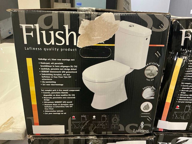 Geberit flush toiletset (2x) - afbeelding 1 van  1