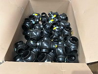 Geberit pe-hd 110/90 367.280.16.1 partij koppelstukken kruis - afbeelding 1 van  3