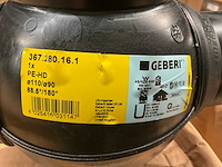 Geberit pe-hd 110/90 367.280.16.1 partij koppelstukken kruis - afbeelding 3 van  3