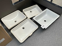 Geberit selnova rimfree toilet en 4x spoelbak duravit - afbeelding 2 van  3
