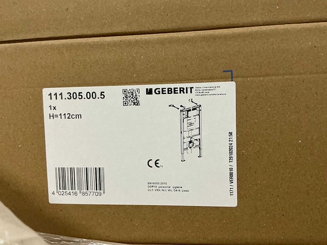 Geberit systemfix 111.305.00.5 wc-inbouwelement (8x) - afbeelding 1 van  1