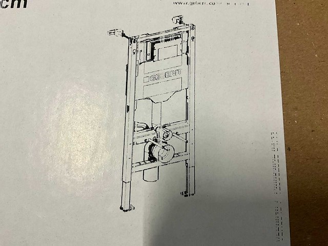 Geberit systemfix sigma 12cm element voor hangtoilet - afbeelding 1 van  4
