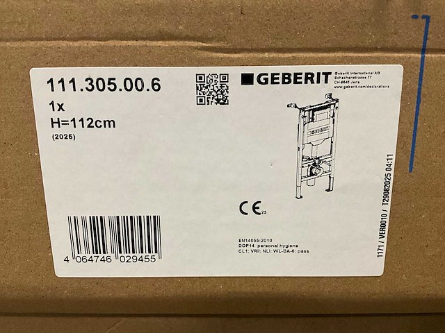 Geberit systemfix sigma 12cm element voor hangtoilet - afbeelding 3 van  4
