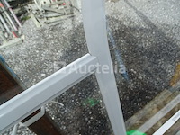 Gebogen wit pvc-frame (met geïntegreerde dwarssteunen) - afbeelding 2 van  2