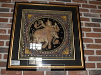 Geborduurde doek in kader - afbeelding 1 van  2