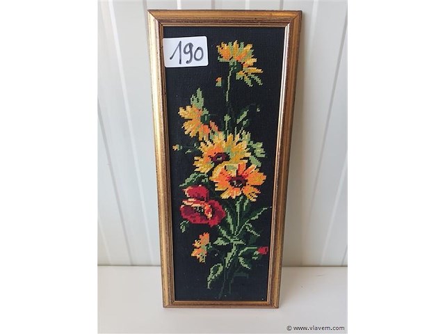 Geborduurde prent - afbeelding 1 van  3