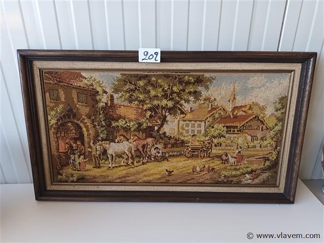 Geborduurde prent - afbeelding 1 van  3