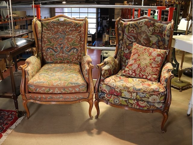 Geborduurde zetel (x2) - afbeelding 1 van  8