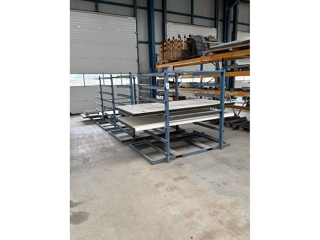 Geconstrueerd metalen rek (7 niveaus) (4x) - afbeelding 1 van  6