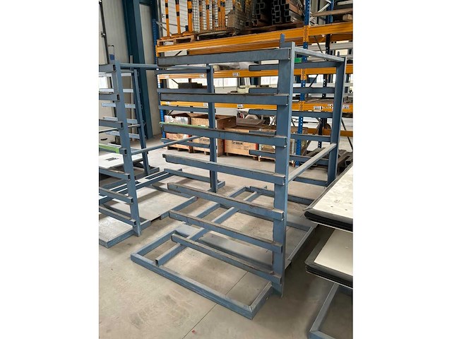Geconstrueerd metalen rek (7 niveaus) (4x) - afbeelding 3 van  6
