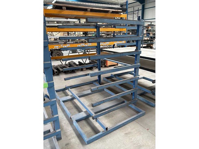 Geconstrueerd metalen rek (7 niveaus) (4x) - afbeelding 4 van  6