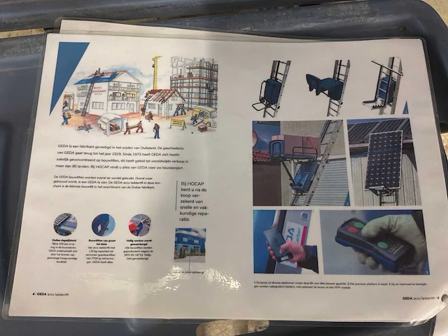 Geda accu ladderlift ladderlift incl. accu +extra accu + zonnepaneelrek - afbeelding 2 van  6