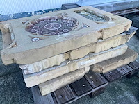 Gedecoreerde wandplaten in witsteen - afbeelding 3 van  3