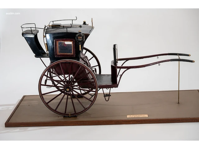 Gedetailleerd schaalmodel 'hansom cab' door... - afbeelding 1 van  11