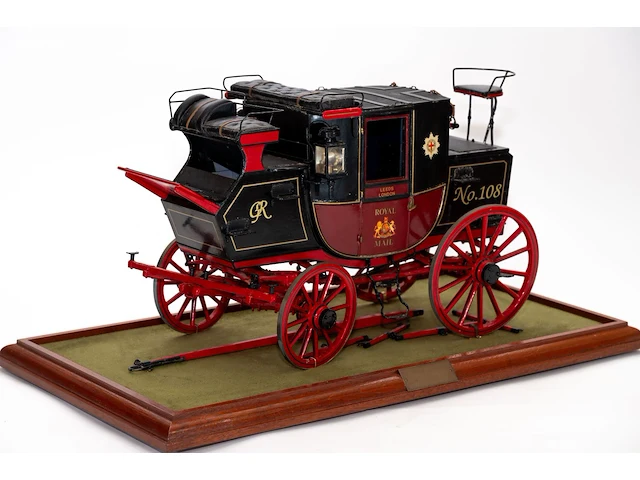 Gedetailleerd schaalmodel 'royal mail coach'... - afbeelding 4 van  4