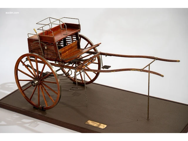 Gedetailleerd schaalmodel 'tandem cart' door r.s.... - afbeelding 5 van  6