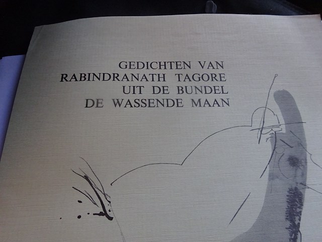 Gedichtenbundel tagore de wassende maan 1976 - afbeelding 2 van  4