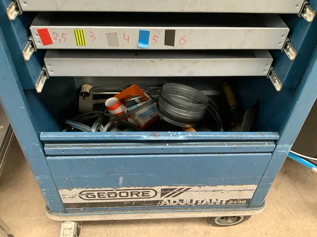 Gedore adjutant 2000 gereedschapswagen - afbeelding 5 van  5