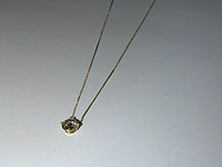 Geelgouden halsketting vv diamant - afbeelding 7 van  11