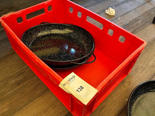 Geëmailleerde paellapan (3x) - afbeelding 2 van  2