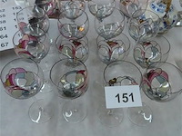 Geëtste glazen 16 stuks - afbeelding 1 van  3