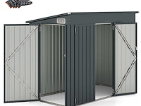 Gegalvaniseerd metalen tuinhuisje met dubbele deuren