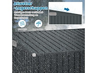 Gegalvaniseerd metalen tuinhuisje met dubbele deuren - afbeelding 4 van  7