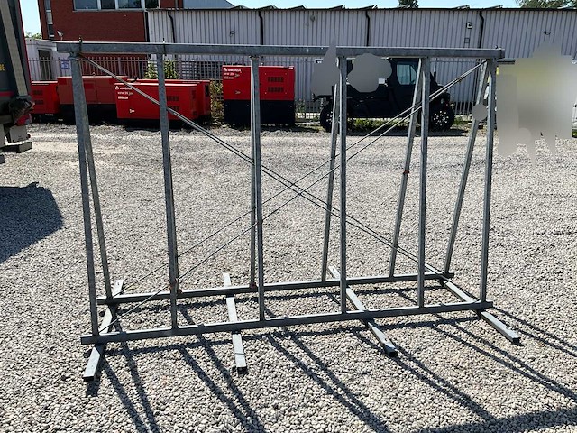 Gegalvaniseerd opslag-/transportrek voor platen, glas,... - afbeelding 1 van  6