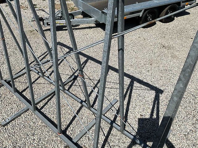 Gegalvaniseerd opslag-/transportrek voor platen, glas,... - afbeelding 4 van  6