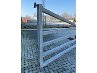 Gegalvaniseerd uitschuifbare weidepoort - afbeelding 3 van  8