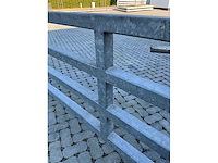 Gegalvaniseerd uitschuifbare weidepoort - afbeelding 4 van  8