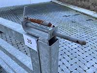 Gegalvaniseerd uitschuifbare weidepoort - afbeelding 6 van  8