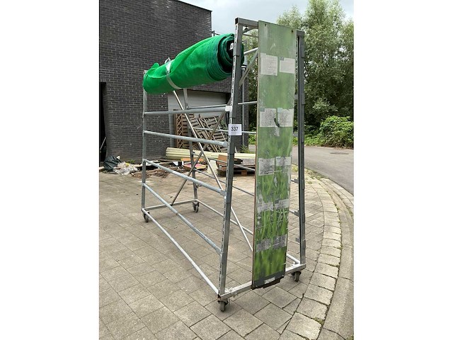 Gegalvaniseerde dubbelzijdige rollenkar - afbeelding 2 van  4