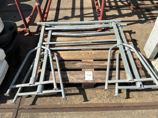 Gegalvaniseerde metsers schragen (2x) - afbeelding 1 van  1